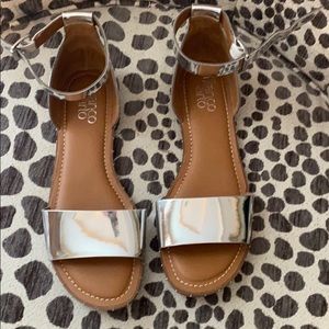 Franco Sarto silver sandals